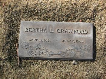 Crawford, Bertha Lenora gravesite