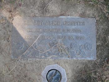 Griffith, Shirley Alice gravesite