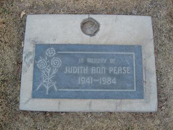 Pease, Judith Ann gravesite