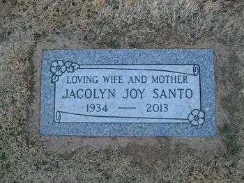 Santo, Jacolyn Joy gravesite