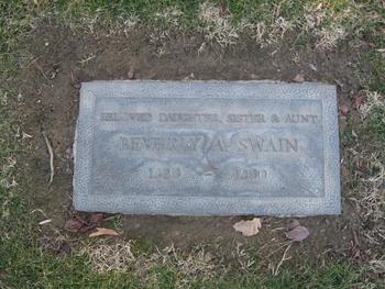 Swain, Beverly Ann gravesite