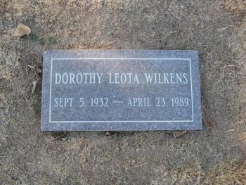 Wilkens, Dorothy Leota gravesite