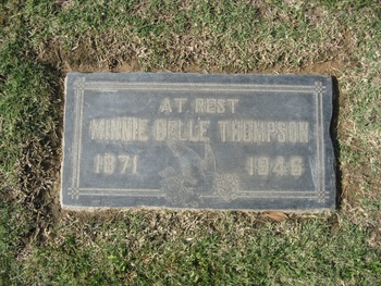 Thompson, Minnie Bell gravesite