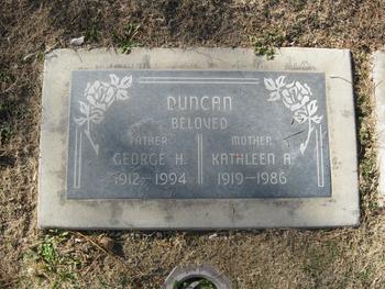 Duncan, Kathleen Agnes gravesite
