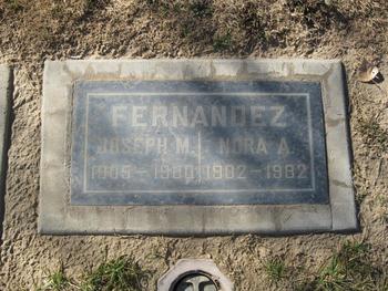 Fernandez, Joseph Marshall gravesite