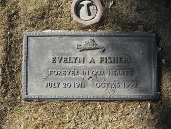 Fisher, Evelyn Augusta gravesite