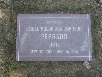 Lane, Jewel gravesite
