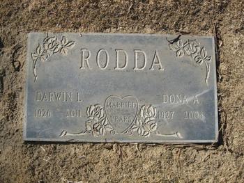 Rodda, Darwin Lenard gravesite