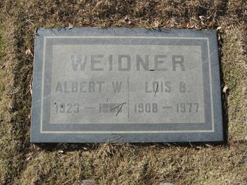 Weidner, Albert William gravesite