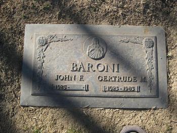 Baroni, Gertrude Maryann gravesite