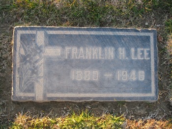 Lee,   Franklin Harry gravesite