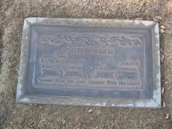 Schramm, Edward August gravesite