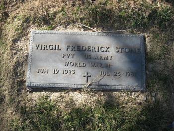 Stone, Virgil Frederick gravesite