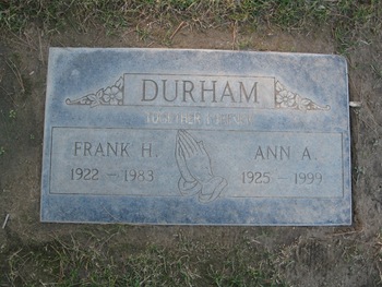 Durham, Frank Heyward gravesite