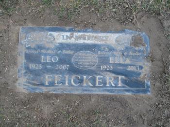 Feickert, Ella gravesite