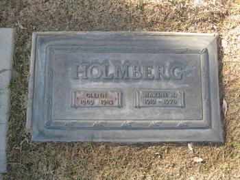 Holmberg, Glenn gravesite
