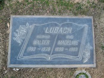 Lubach, Walter Henry gravesite