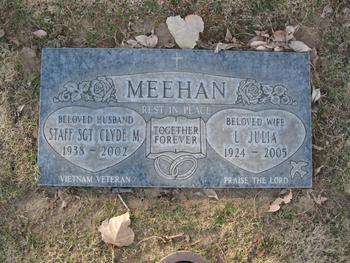 Meehan, Clyde Marion gravesite