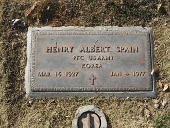 Spain, Henry Albert gravesite