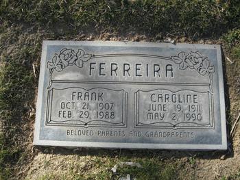 Ferreira, Frank gravesite