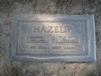 Hazelip, Clarence Frederick gravesite