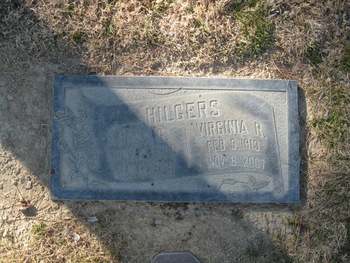 Hilgers,   Virginia R. gravesite