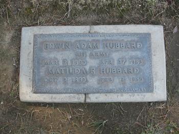 Hubbard, Matilda Elizabeth gravesite