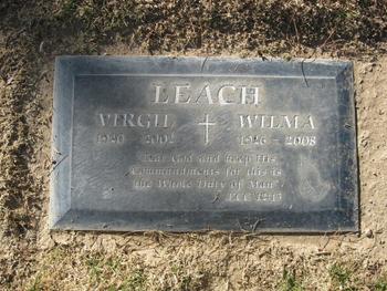 Leach,   Virgil L. gravesite