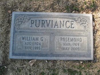 Purviance, Rosemond gravesite