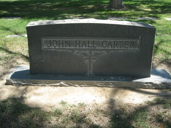 Carter, John Hall gravesite