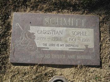 Schmitt, Christian gravesite