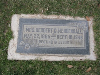 Mendenhall, Ada Estella gravesite