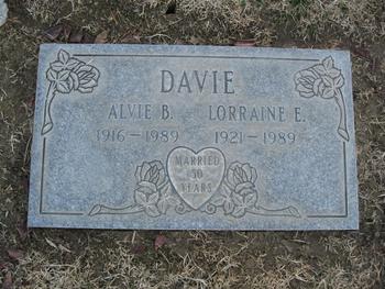 Davie, Alvie Bixby gravesite