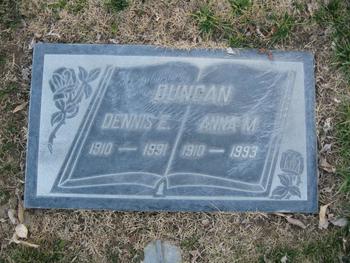 Duncan, Anna M. gravesite