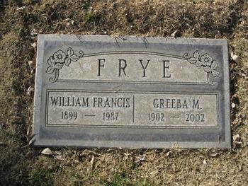 Frye, Greeba M. gravesite