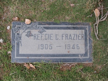Frazier, Reecie Carden gravesite