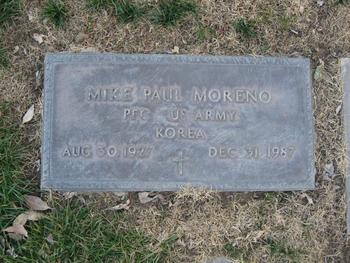 Moreno, Mike Paul gravesite