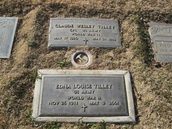 Tilley, Edna Louise gravesite