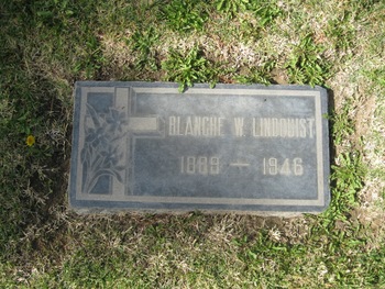 Lindquist, Blanch gravesite
