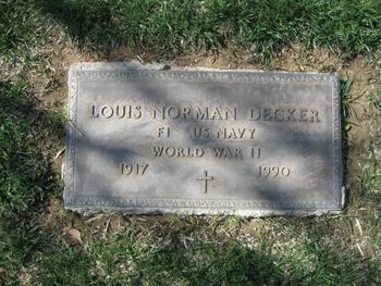 Decker, Louis Norman gravesite