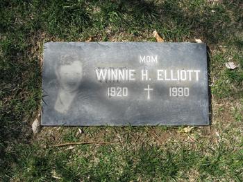 Elliott, Winnie Hilton gravesite