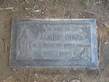 Giner, James gravesite
