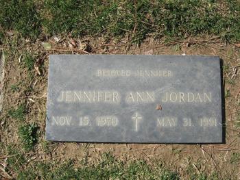 Jordan, Jennifer Ann gravesite