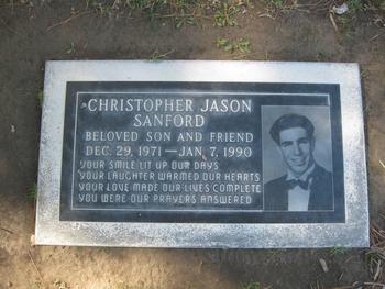Sanford, Christopher Jason gravesite