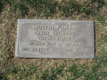 Dean, Justin Page gravesite