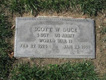 Duce, Scott Washington gravesite