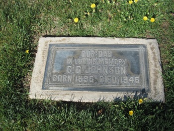 Johnson,   General Garfield gravesite