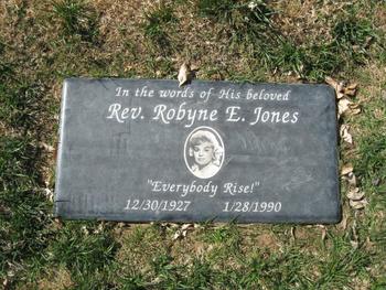 Jones, Rev. Robyne Ellen gravesite