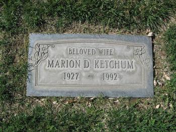 Ketchum, Marion Dorothy gravesite