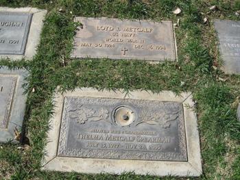 Spearman, Thelma Metcalf gravesite